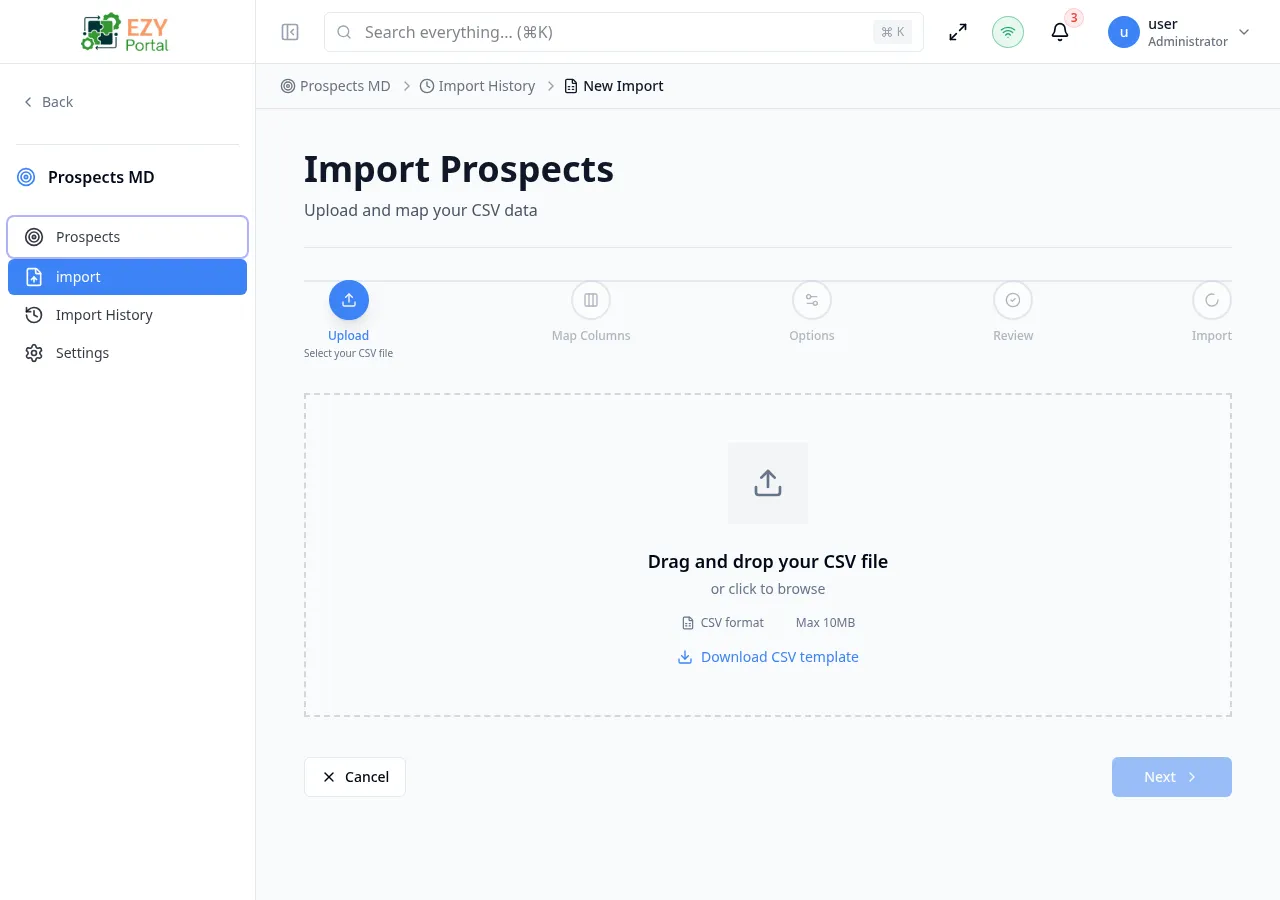 Import Wizard