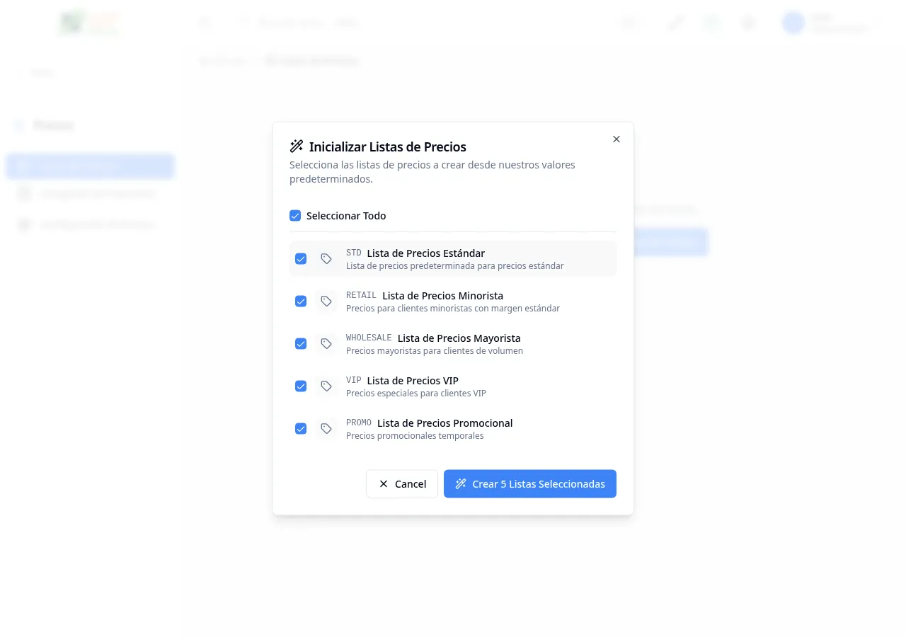 Asistente de inicialización