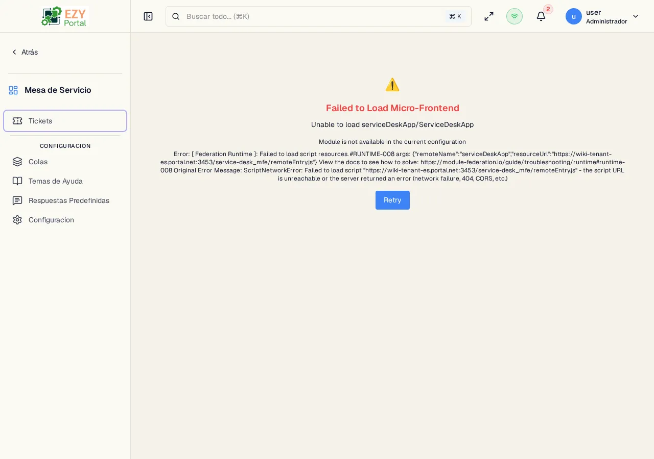 Página de Crear Ticket con la pestaña Detalles completada
